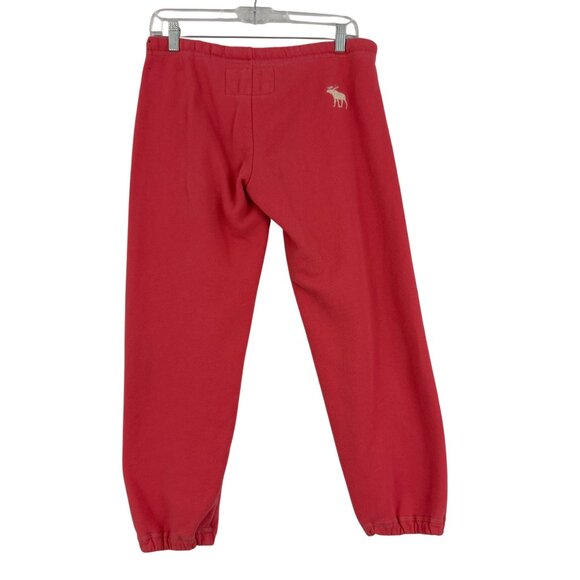 Abercrombie & Fitch Jogger Women's XS Y2K 90's Logo Drawstring Sweatpants Moose - Picture 2 of 12
